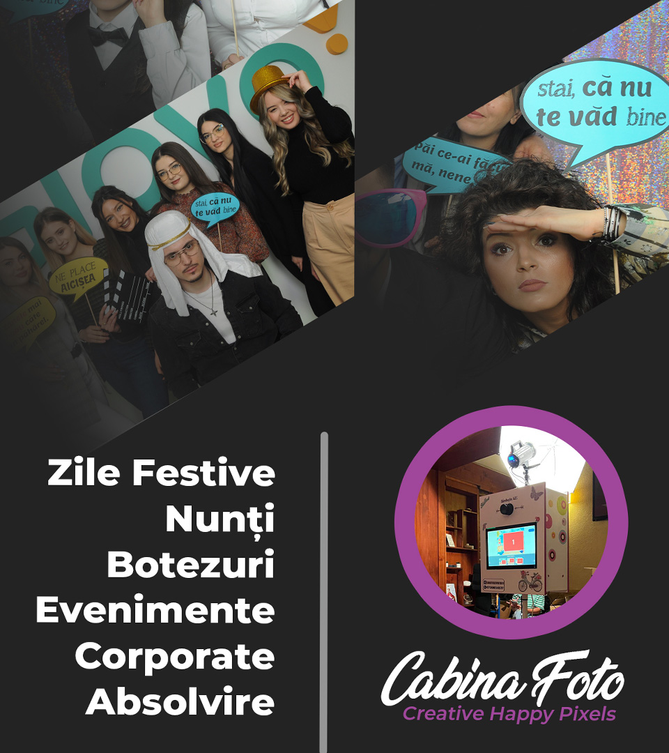 Cabina Foto / Selfy 360- Servicii profesionale de fotografie pentru evenimente speciale
